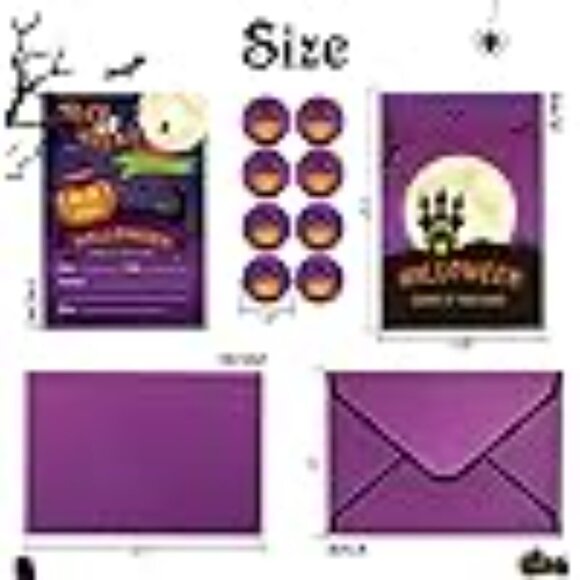 Halloween bundle invites and bags - Picture 4 of 8
